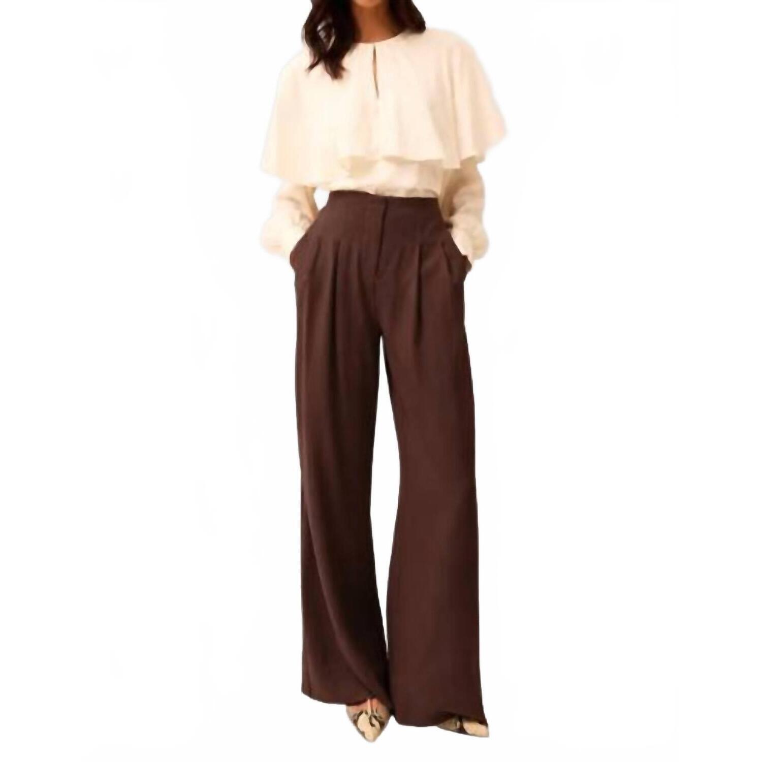 New Marie Oliver Macbee Pants In Walnut